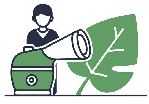 A stylized icon depicts a person using a facial steamer with a leaf element. Modern, clean design. Suitable for health, beauty, and wellness themes.