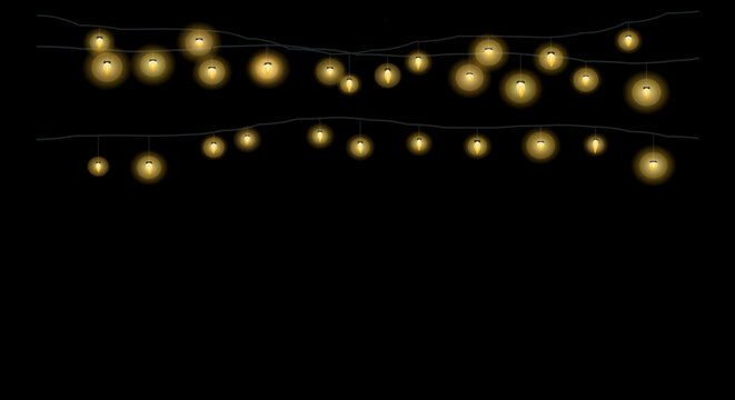 Two parallel lines of glowing dots create a balanced composition on a dark background.