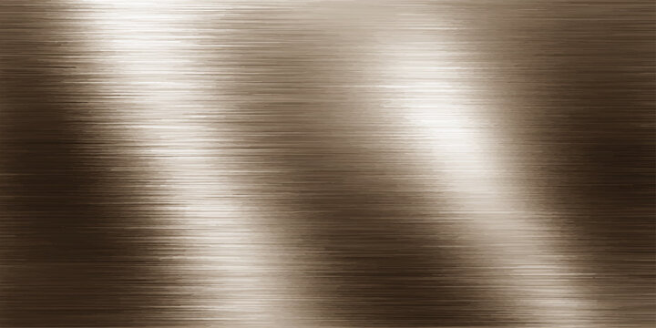 Polished stainless steel plate with a shiny brushed metal texture on a grey metallic aluminum surface featuring an industrial silver pattern and smooth reflection on the material sheet