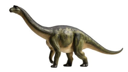 Green Grey Textured Dinosaur Standing Profile View © Elowen