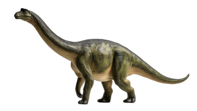Green Grey Textured Dinosaur Standing Profile View