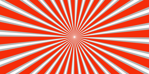 Ray sun light. Sunburst background. Radial circle line. Pattern starburst. Comic beam lines. Sun effect rays. Abstract firework. Concentration stripe. Cartoons lightning style. Vector illustration © faisol