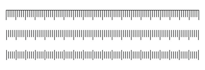 A set of ruler measuring scales, often used for technical drawing, crafting, or design projects. © SHAHIDA KHATUN