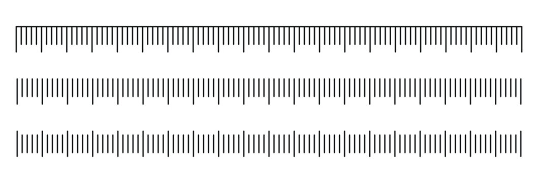 A set of ruler measuring scales, often used for technical drawing, crafting, or design projects.
