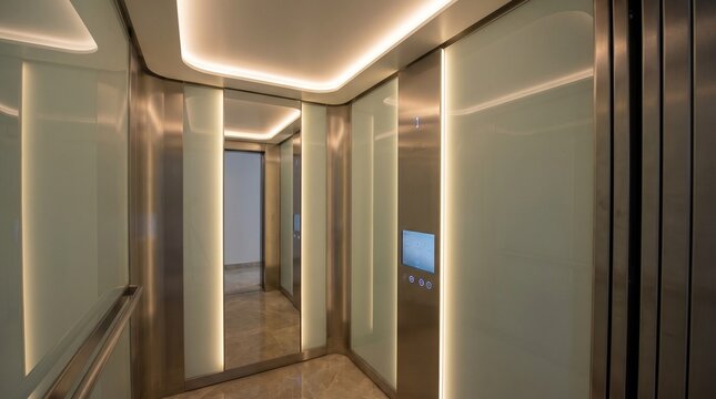 Elevator interior modern lighting