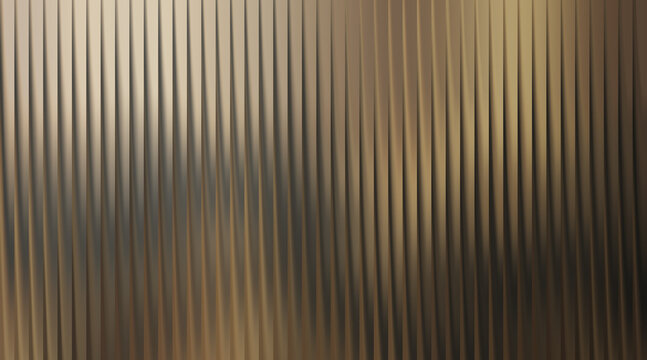 Vertical metallic ribbed texture with gradient lighting and soft shadows in bronze tones