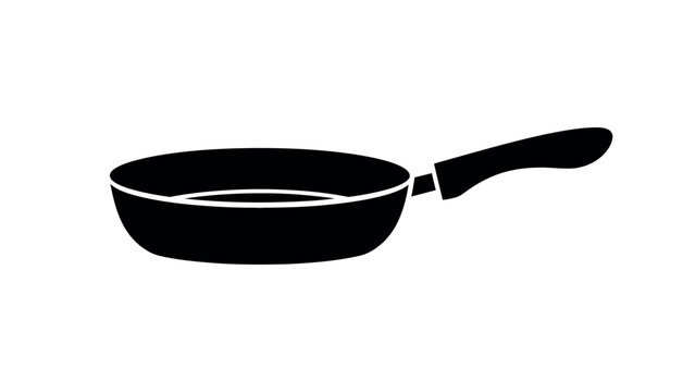 Frying Pan Skillet Icon Simple Vector