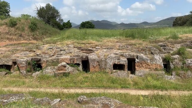 Walking Path Through the Necropolis of Cerveteri