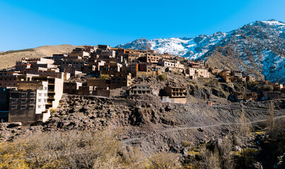 Obraz premium traditional berber village in the Atlas mountains