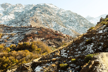 Obraz premium traditional berber village in the Atlas mountains