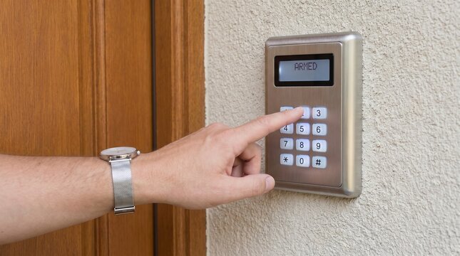 Security system keypad entry
