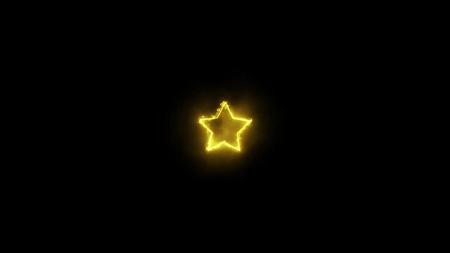 Shining Yellow Star Icon with Subtle Glow Effect