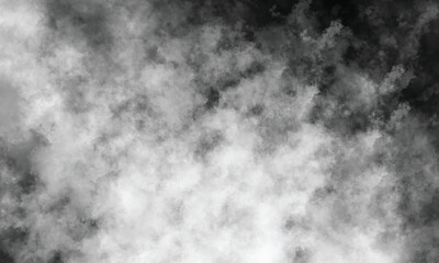 Obraz premium Abstract vapor clouds floating gently in a black void