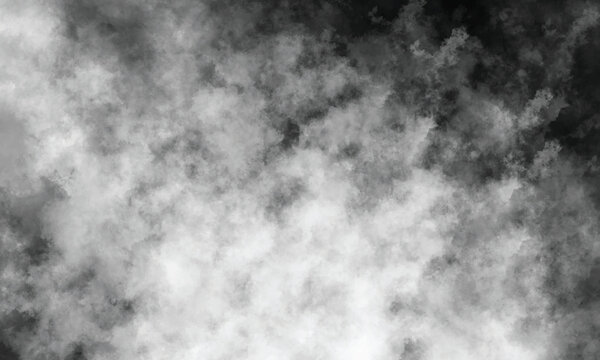 Abstract vapor clouds floating gently in a black void