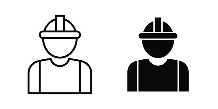 Factory Worker Icon concepts for website projects