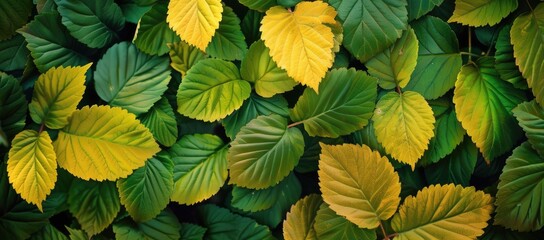 Colorful leaves background, closeup.