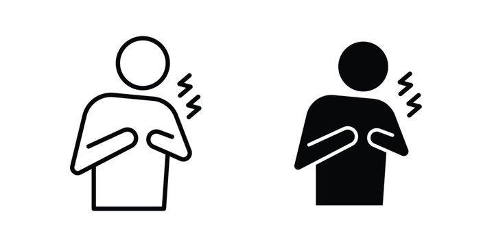 Heart attack icon concepts for website projects