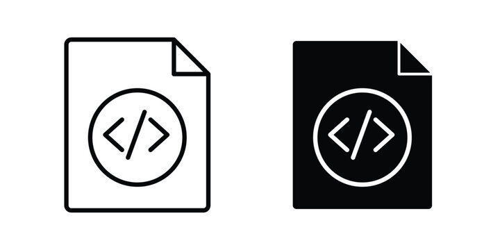 HTML script icon concepts for website projects