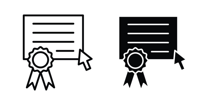 Online education icon concepts for website projects