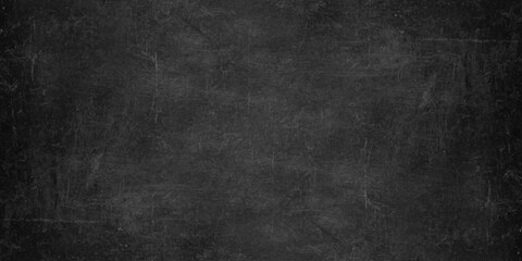 A dark grunge chalkboard backdrop with an empty aged paper texture, vintage grey concrete pattern. Dark charcoal grey slate texture background, moody industrial stone surface. weathered grit and grain © Creative Lis