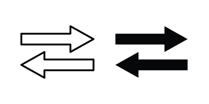Transfer arrows icon concepts for website projects