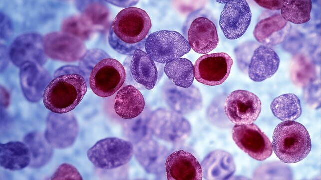 Changes in neutrophils from a patient with chronic inflammatory and autoimmune disease during laboratory examination