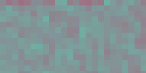 Fototapeta premium A seamless blue and colorful abstract geometric pattern features a digital mosaic of square and triangle shapes creating a vibrant vector tile texture for an artistic wallpaper backdrop design.