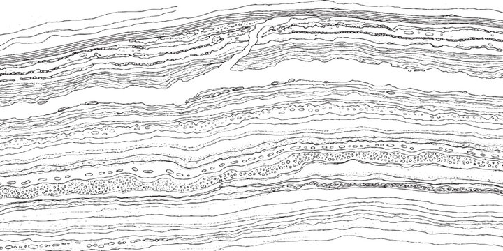 Abstract monochrome graphic texture with irregular layered lines and dots black and white texture background graphic pattern design element textured lines dot pattern abstract monochrome