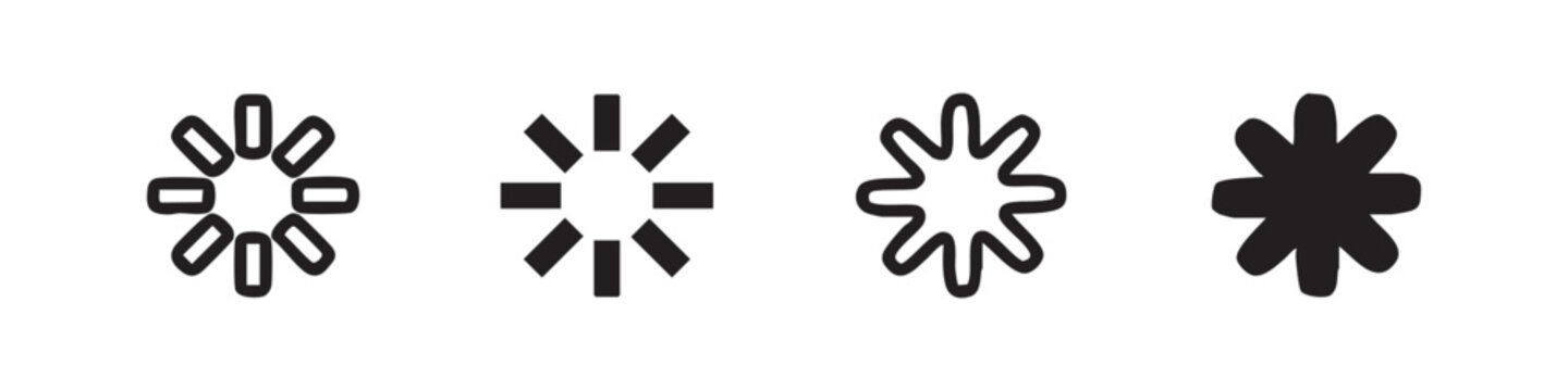 Loading Spinner and Progress Icon Set in Various Styles