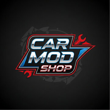 Car Mod Shop Logo - Automotive Customization and Repair