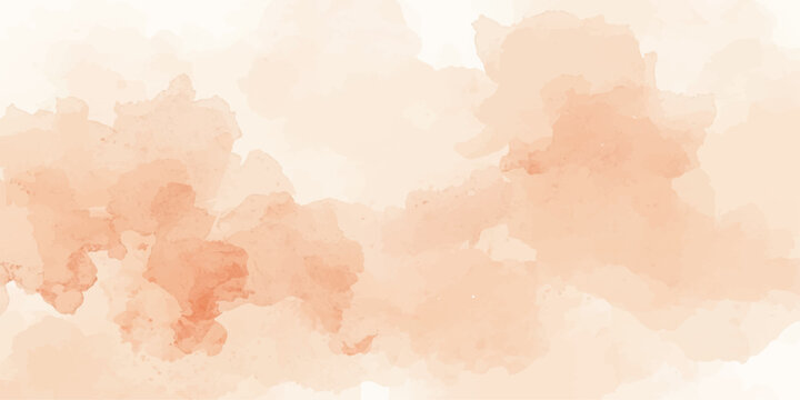 Vintage watercolor illustration of a woman silhouette against an aged world map on grunge parchment paper texture with retro brown clouds
