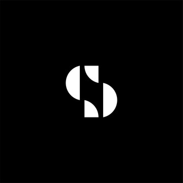 Abstract geometric monogram logo combining the letters "C" and "D". This minimalist and modern vector design features clean, symmetrical lines in a sleek black and white style