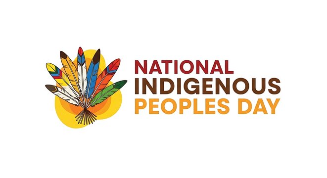National Indigenous Peoples Day celebration with colorful feathers