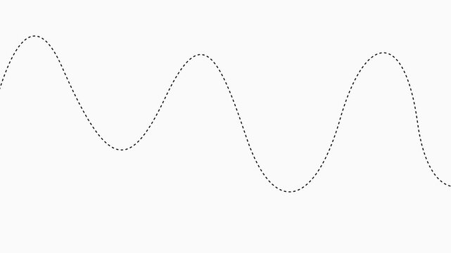 Elegant continuous line animation, a minimalist 4k waveform visual