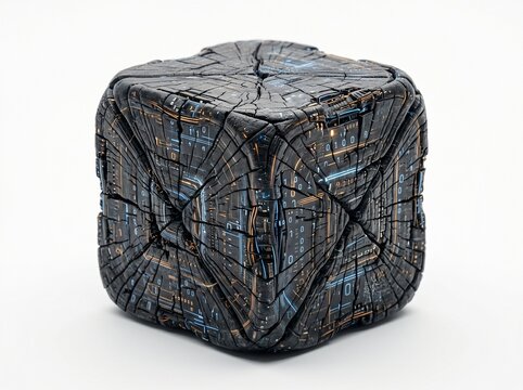 Data Compression Distorted Cube Concept