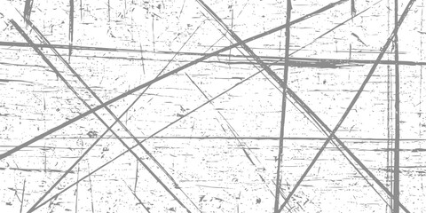 Fototapeta premium Heavy industrial grid of intersecting diagonal and horizontal scratch lines on weathered wooden surface for vintage grunge texture overlay