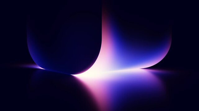 Gradient geometric background with central chambers seamless loop