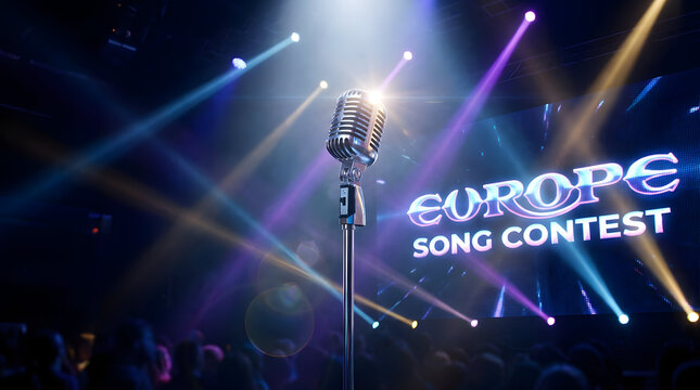 Eurovision Extravaganza Lights Music Flags Anthems and Global Unity
