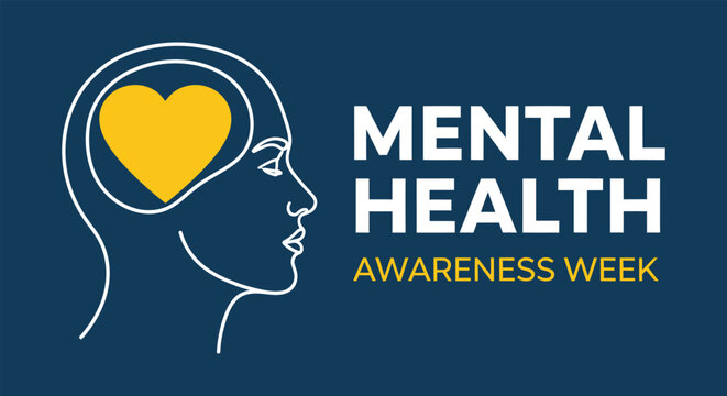 Mental health awareness prioritizing wellbeing and emotional health