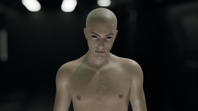 Alien Shapeshifting into Human Form | Grey Alien slowly Morphs or Transforms into A Human being CGI Concept Animation