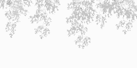 Obraz premium Shrub silhouettes four variations on a white background