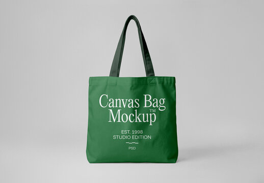 Standing Canvas Bag Mockup