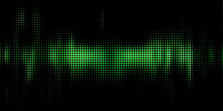 Technology digital futuristic internet network connection dark black background, green abstract cyber information communication, Ai big data science, innovation future tech line. eps10