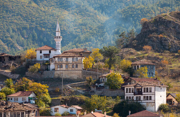 Fototapeta premium The Village of Tarakli, at Sakarya Turkey, Famous with Traditional and Historic Turkish Houses