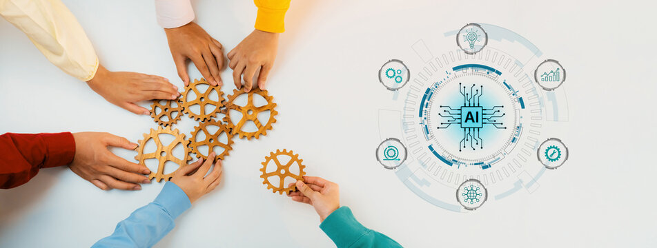 Central AI core connects automation, analytics, NLP networks for smarter operation innovation. Agentic AI enables faster decisions. AI integration improves productivity, security compliance. Corpus