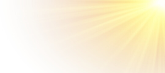 Realistic sunlight rays with soft glow, warm illumination and gentle beams, abstract overlay background with natural lighting effect and smooth radiant atmosphere © arkadij_st