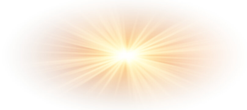 Shiny Gold Starburst with Radiant Glow