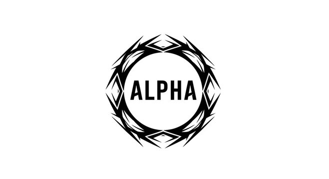 Alpha logo symbol icon design.