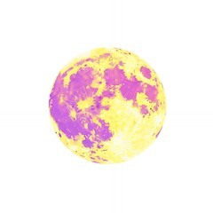 Obraz premium Vibrant abstract swirl of purple and yellow paint texture background