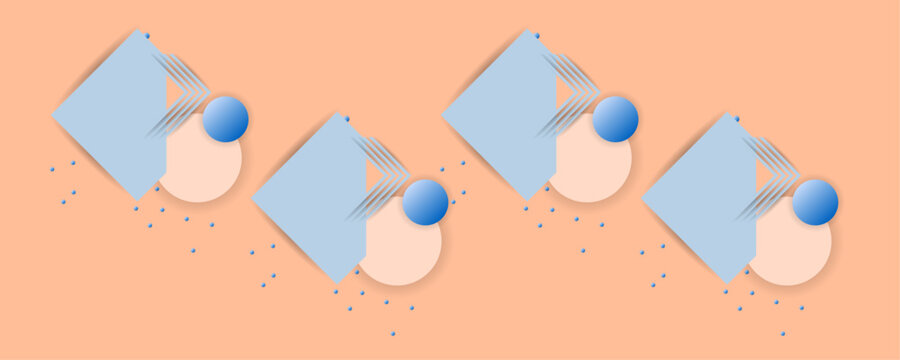 Infographic background template summer juicy colors background with geometric elements, lines and dots